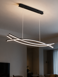 AetherWave | Wave LED Linear Pendant Light, Dimmable