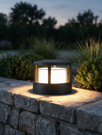 Basalt | Round Outdoor Bollard Light, IP65
