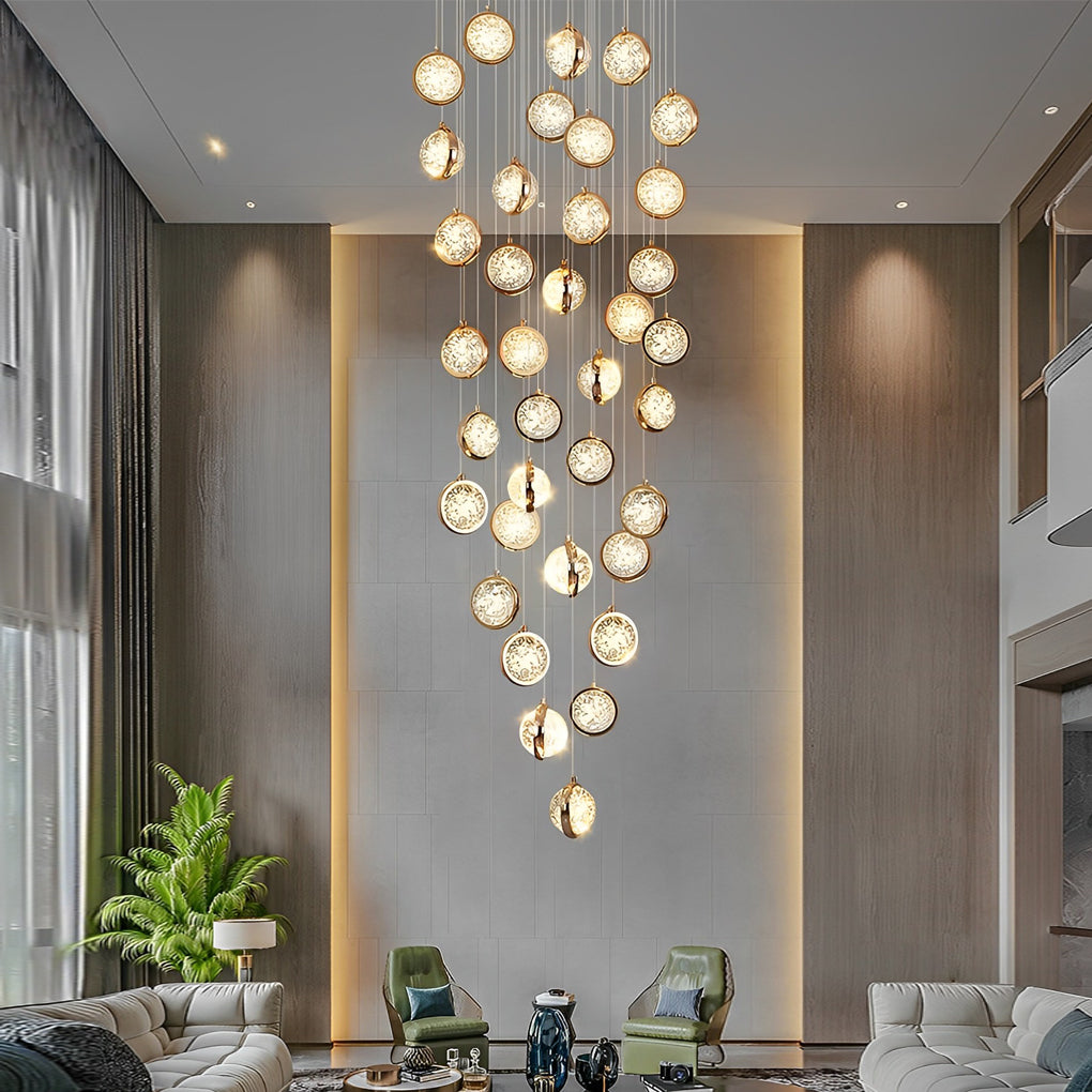 Luminara | Elegant Modern Crystal Staircase Designer Chandelier 4