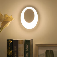 Oval LED Wall Sconce — Aluminium and Acrylic, Warm White 3000K