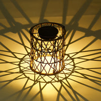 Byron Rattan Solar Lantern — Woven Garden & Lawn Light