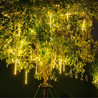 Solar Meteor Shower Lights 8 Tube Waterproof Outdoor Tree Lights