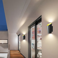 Up and Down Outdoor Wall Light — 10W Aluminium Cylinder Sconce