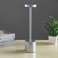 Rod Cordless Table Lamp — Aluminium USB Rechargeable Reading Light