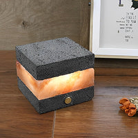 Volcanic Texture Mini Table Lamp — Cordless Touch Dimming LED