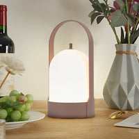 Portable Lantern Table Lamp — Cordless USB, Four-Level Dimming