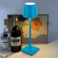 Top Hat Cordless Table Lamp — Aluminium Rechargeable Touch Dimming