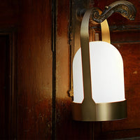 Portable Lantern Table Lamp — Cordless USB, Four-Level Dimming