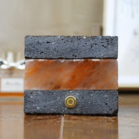 Volcanic Texture Mini Table Lamp — Cordless Touch Dimming LED