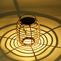 Byron Rattan Solar Lantern — Woven Garden & Lawn Light