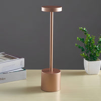Rod Cordless Table Lamp — Aluminium USB Rechargeable Reading Light