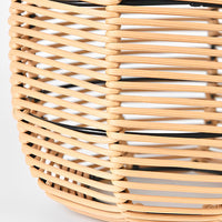 Byron Rattan Solar Lantern — Woven Garden & Lawn Light