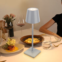 Top Hat Cordless Table Lamp — Aluminium Rechargeable Touch Dimming