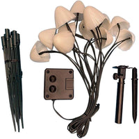 Solar Fairy Lights — Mushroom LED String, 5m Outdoor