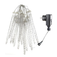 Solar Icicle Lights — Outdoor LED String with Timer