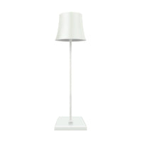 Slender Drum Cordless Table Lamp — 38 cm Metal, IP54 Rated