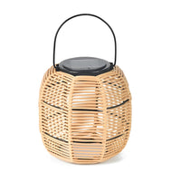 Byron Rattan Solar Lantern — Woven Garden & Lawn Light