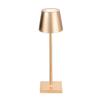 Top Hat Cordless Table Lamp — Aluminium Rechargeable Touch Dimming