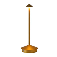 Pina Mushroom Cordless Table Lamp — 30 cm Aluminium Touch Dim