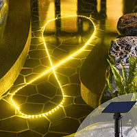 Solar LED Strip Lights — Flexible Outdoor Starry Rope, IP68