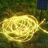 Solar LED Strip Lights — Flexible Outdoor Starry Rope, IP68