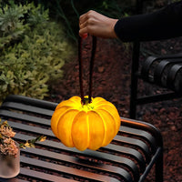 Pumpkin Table Lantern — Rechargeable Outdoor LED, IP65