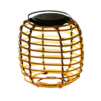 Byron Rattan Solar Lantern — Woven Garden & Lawn Light