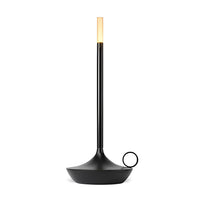 Candle Wick Cordless Table Lamp — 25 cm Metal, Touch Dimming