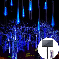 Solar Meteor Shower Lights 8 Tube Waterproof Outdoor Tree Lights