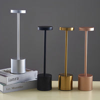 Rod Cordless Table Lamp — Aluminium USB Rechargeable Reading Light