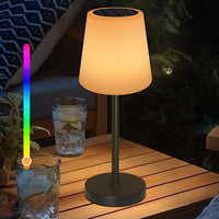 Alfresco Solar Table Lamp — Cordless LED with Remote