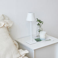 Slender Drum Cordless Table Lamp — 38 cm Metal, IP54 Rated
