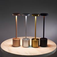 Rod Cordless Table Lamp — Aluminium USB Rechargeable Reading Light