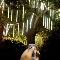 Solar Meteor Shower Lights 8 Tube Waterproof Outdoor Tree Lights