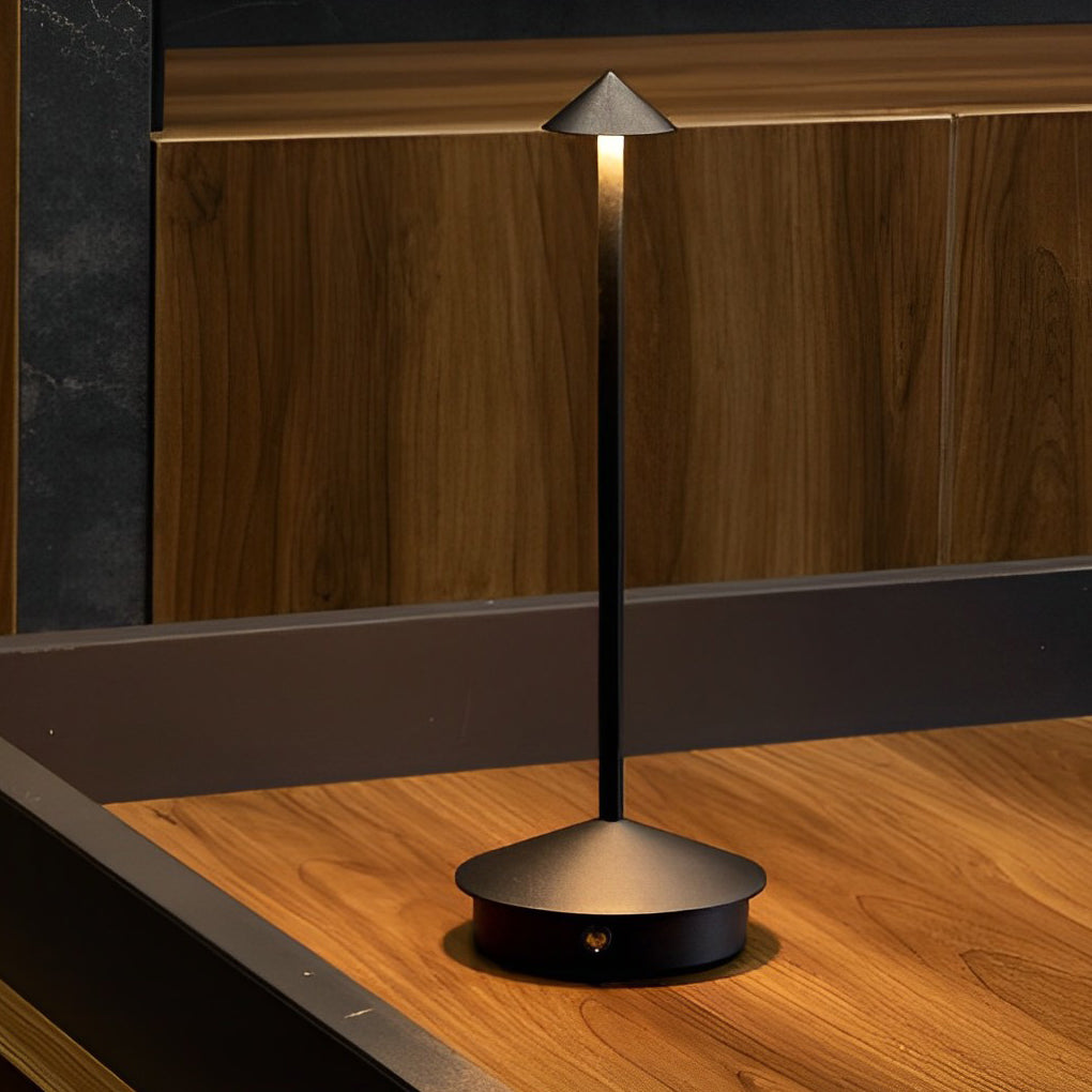 Pina Mushroom Cordless Table Lamp — 30 cm Aluminium Touch Dim