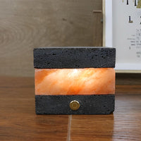 Volcanic Texture Mini Table Lamp — Cordless Touch Dimming LED