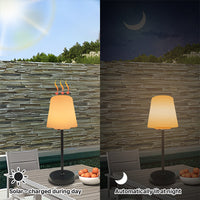 Alfresco Solar Table Lamp — Cordless LED with Remote