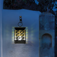 Solar Porch Lantern Black Light-Sensing Waterproof Garden Lamp