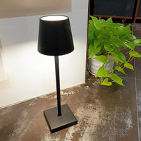 Top Hat Cordless Table Lamp — Aluminium Rechargeable Touch Dimming