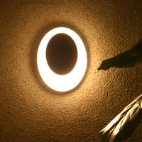 Oval LED Wall Sconce — Aluminium and Acrylic, Warm White 3000K