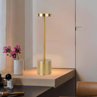 Rod Cordless Table Lamp — Aluminium USB Rechargeable Reading Light