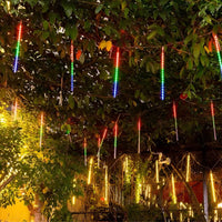 Solar Meteor Shower Lights 8 Tube Waterproof Outdoor Tree Lights