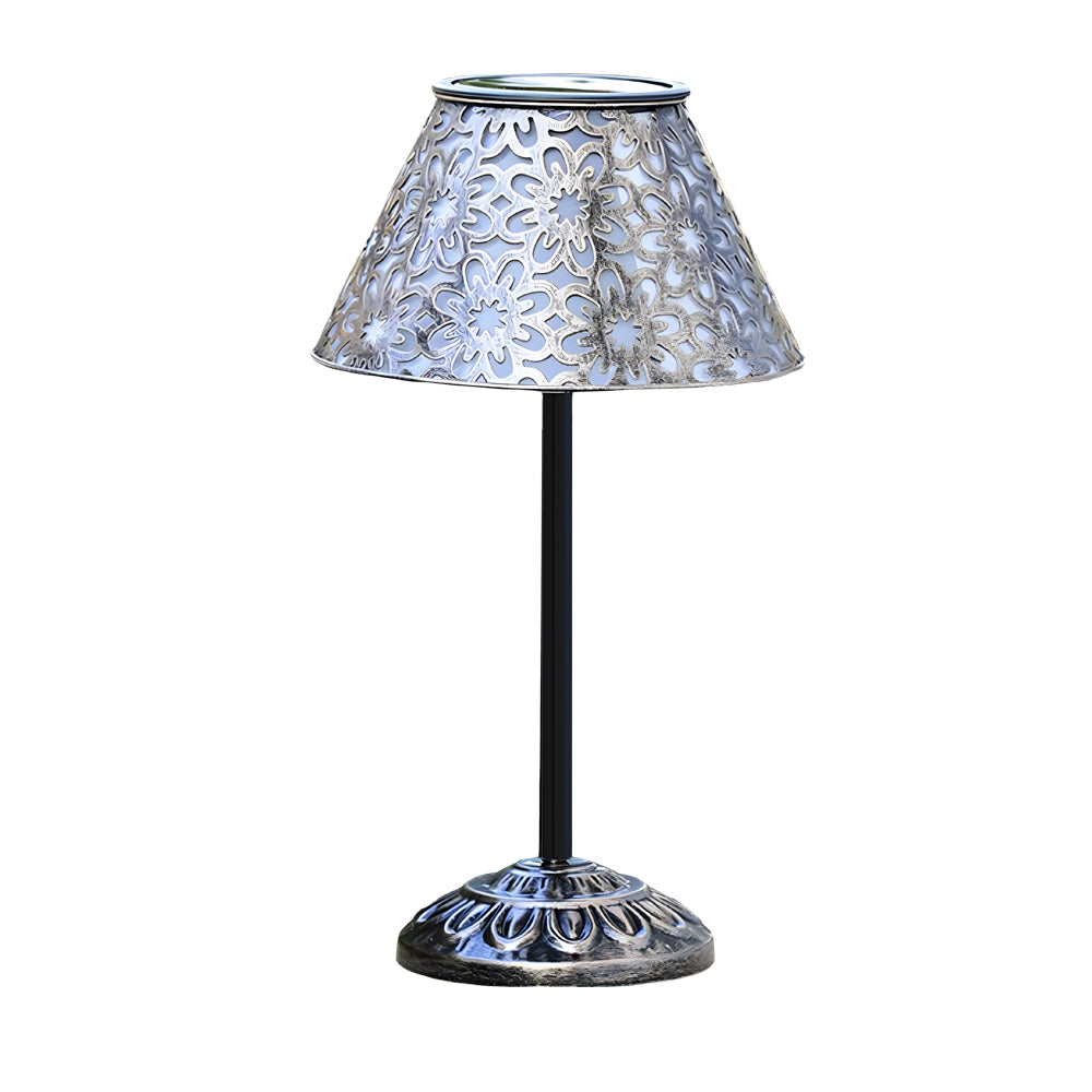Verandah Solar Table Lamp — Cordless Metal Outdoor LED