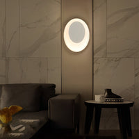 Oval LED Wall Sconce — Aluminium and Acrylic, Warm White 3000K