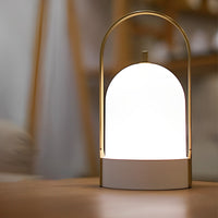 Portable Lantern Table Lamp — Cordless USB, Four-Level Dimming