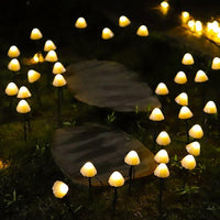 Solar Fairy Lights — Mushroom LED String, 5m Outdoor
