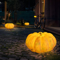 Pumpkin Table Lantern — Rechargeable Outdoor LED, IP65