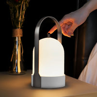 Portable Lantern Table Lamp — Cordless USB, Four-Level Dimming