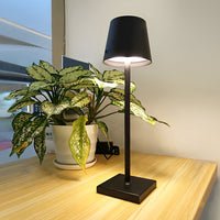 Top Hat Cordless Table Lamp — Aluminium Rechargeable Touch Dimming