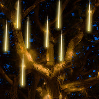 Solar Meteor Shower Lights 8 Tube Waterproof Outdoor Tree Lights